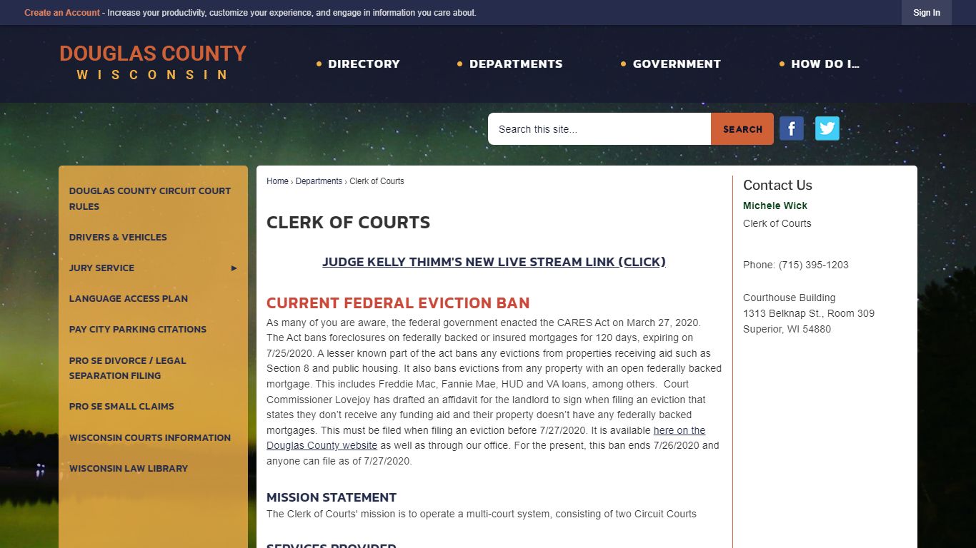 Clerk of Courts | Douglas County, WI - Official Website